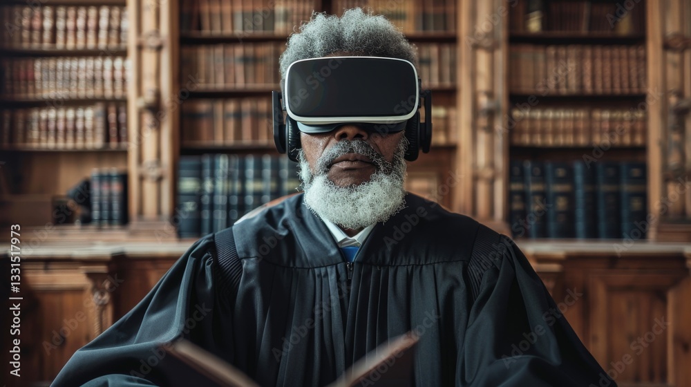 Obraz premium Virtual reality trial experience transforms judiciary processes for enhanced understanding