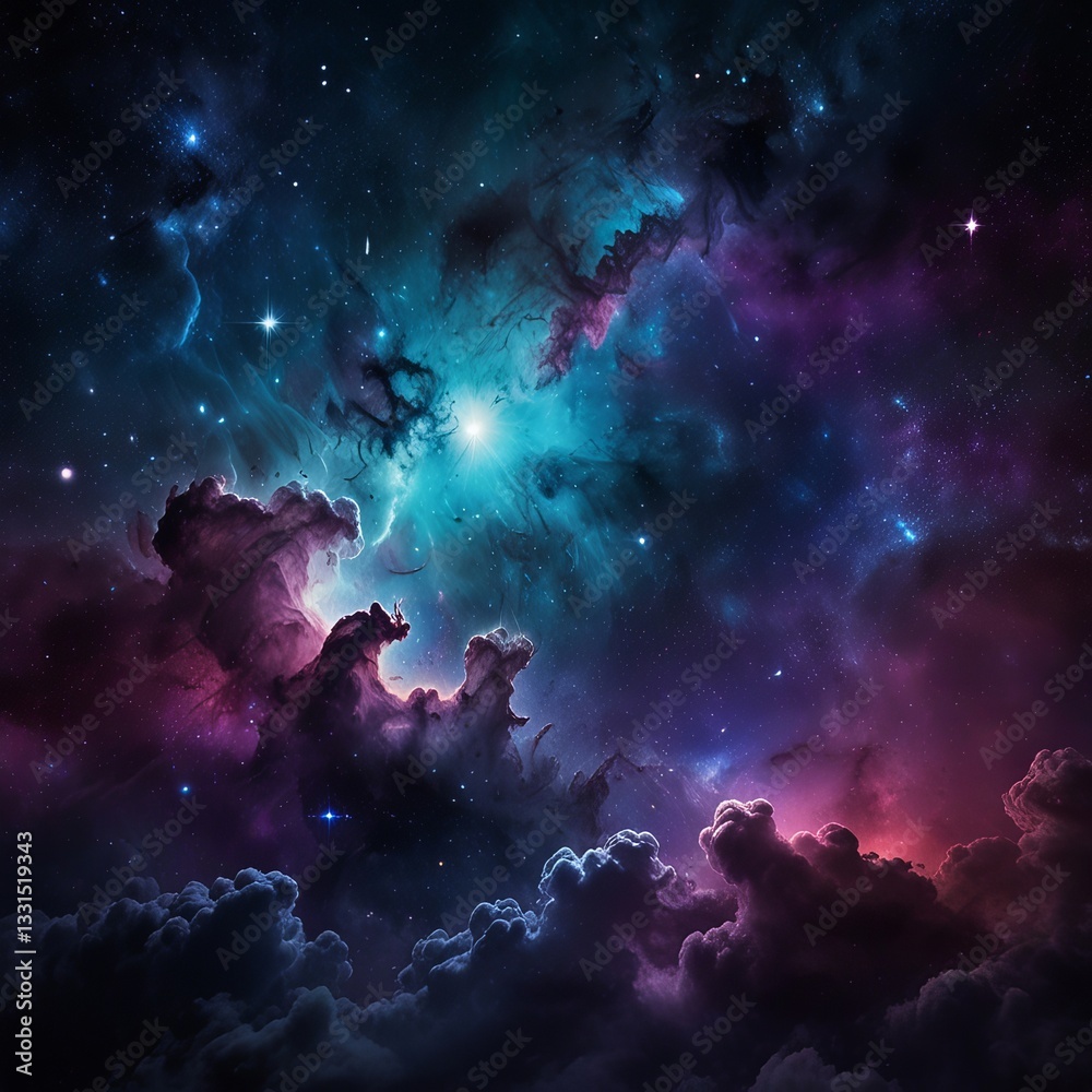Obraz premium night sky with stars