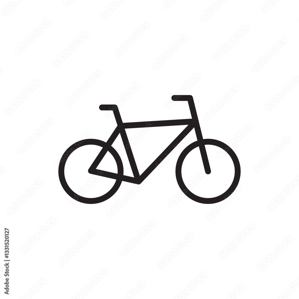 Bicycle Line Icon Bicycle Line Icon