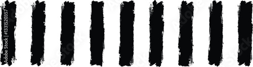 Brush strokes vector. Paintbrush collection. Set of text boxes. Grunge design elements. Dirty texture banners. Set of rectrangle shape brush strokes. Painted rectangles and long strokes