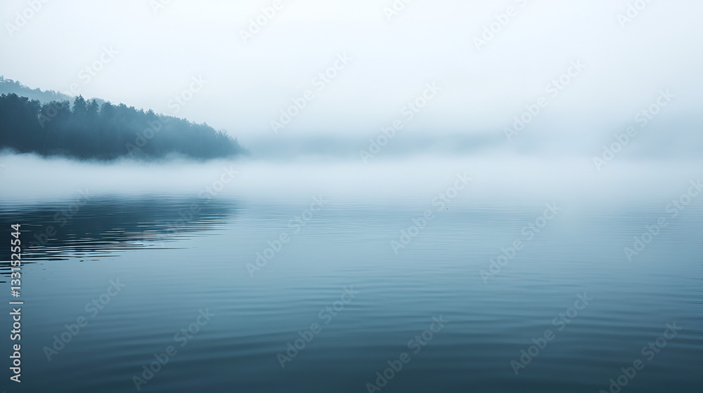 Fototapeta premium fog on the lake