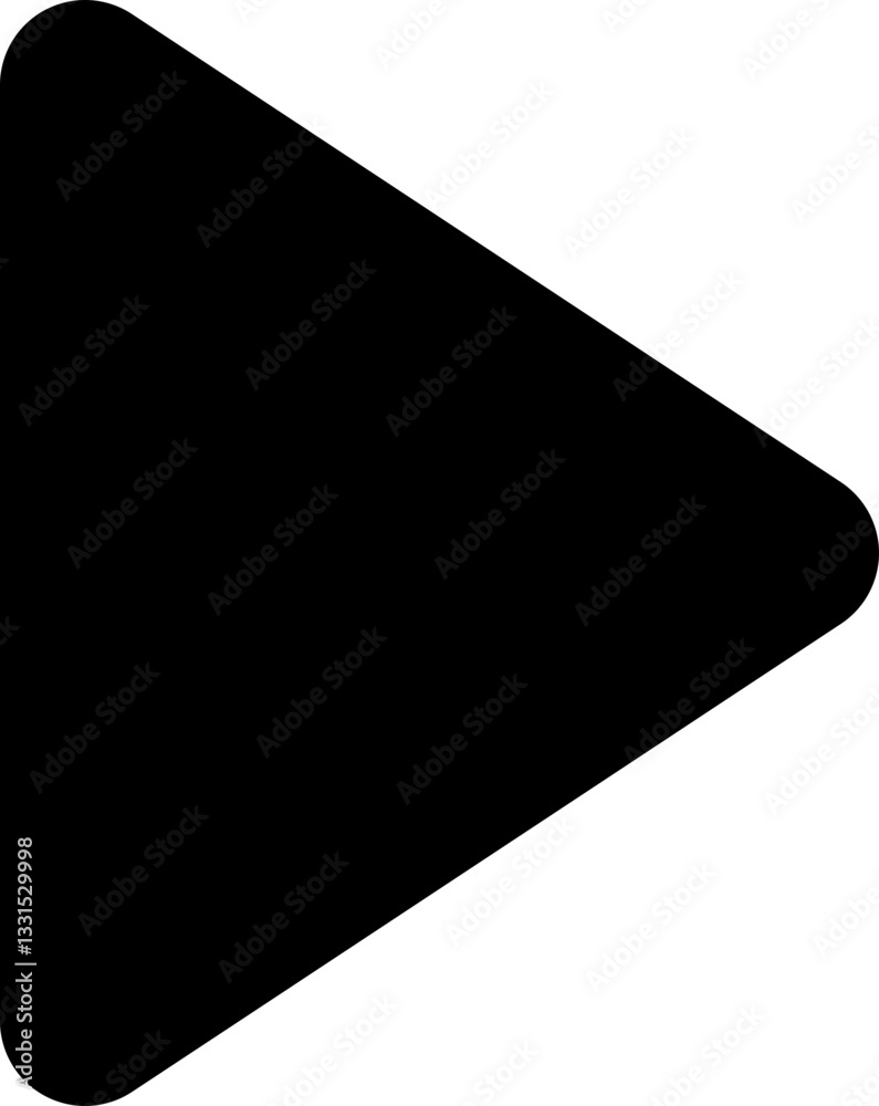 Ícone Minimalista - Play, tocar, seta player, player para Interfaces, Aplicativos, Web, Tecnologia e Design