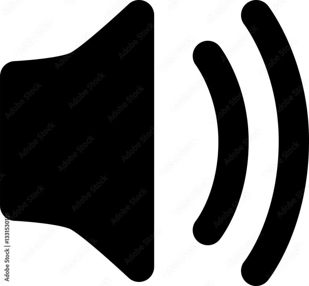 Ícone Minimalista - Volume 2, alto falante, volume, som, saída para Interfaces, Aplicativos, Web, Tecnologia e Design