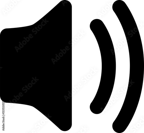 Ícone Minimalista - Volume 2, alto falante, volume, som, saída para Interfaces, Aplicativos, Web, Tecnologia e Design