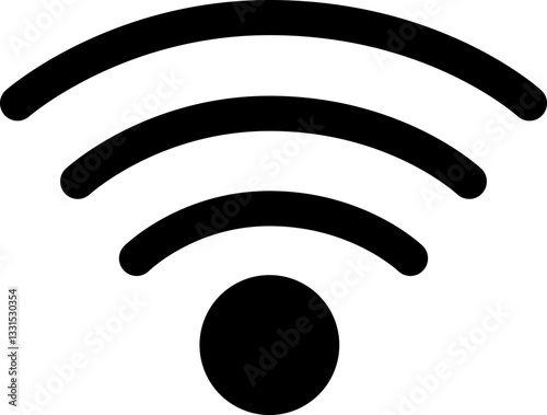 Ícone Minimalista - WIFI, REDE, SEM FIO, WIRELESS para Interfaces, Aplicativos, Web, Tecnologia e Design