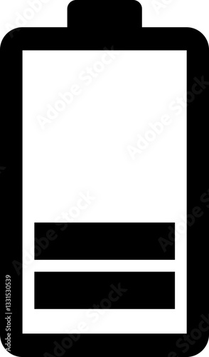 Ícone Minimalista - Bateria 2 para Interfaces, Aplicativos, Web, Tecnologia e Design