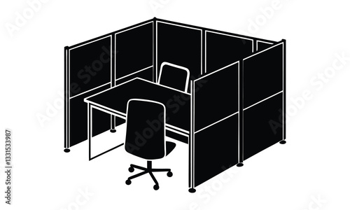 Workstation Provides Space for Two People