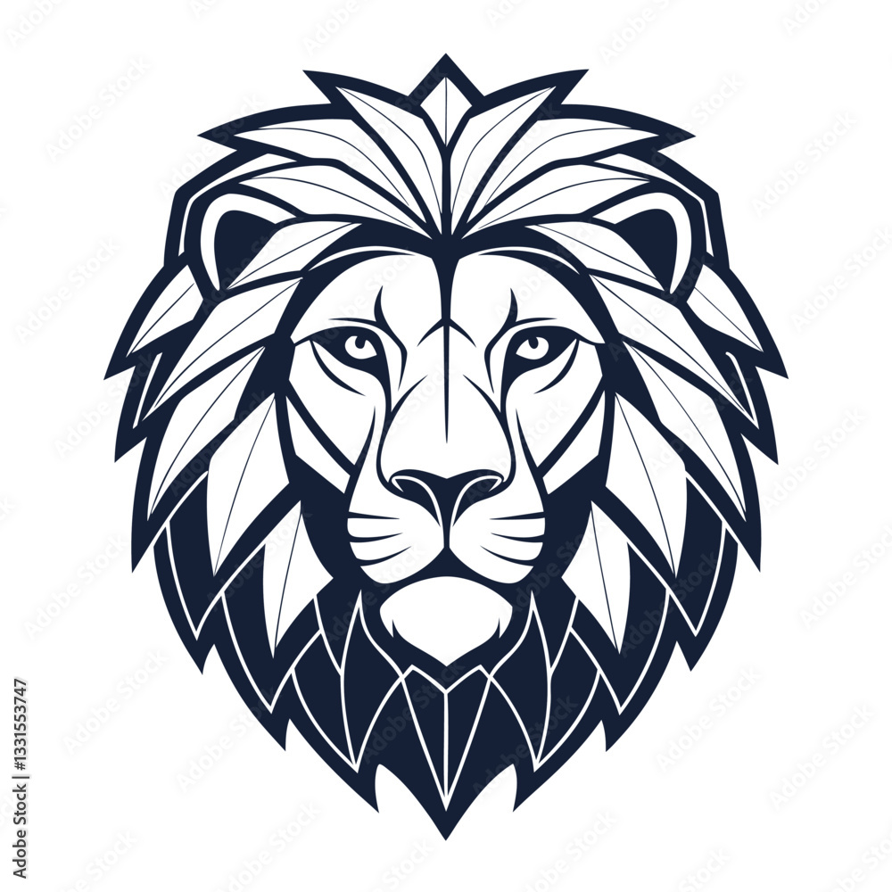 Obraz premium A lion vector art design template
