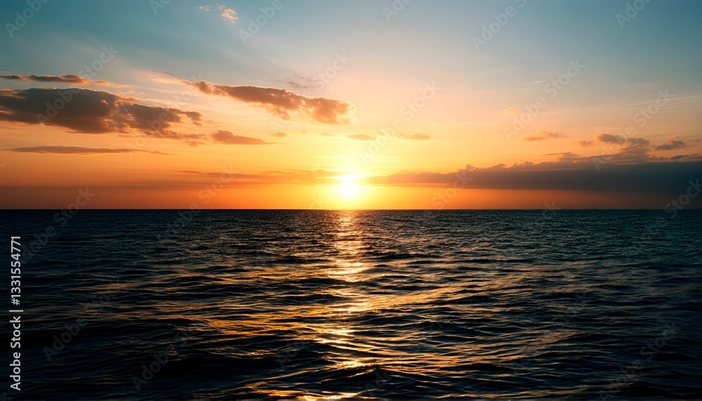 Fototapeta premium Sunset over the Ocean.