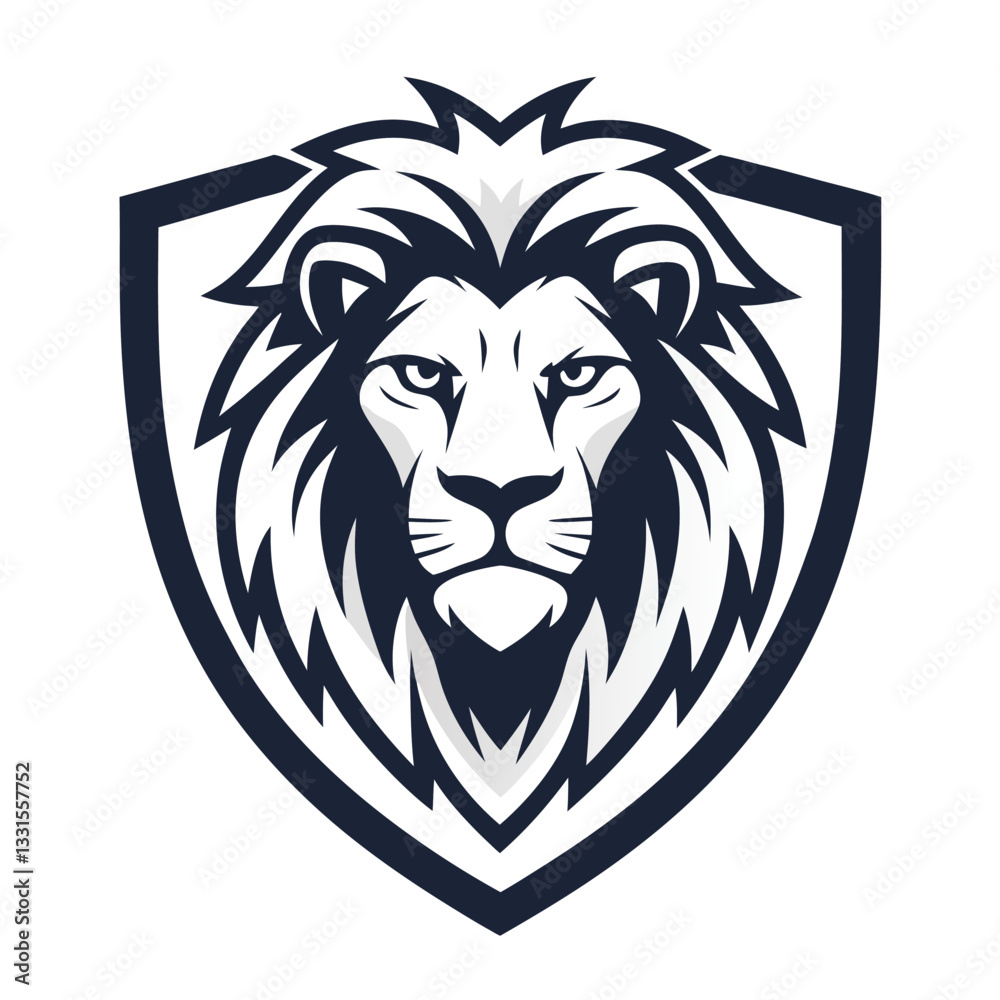 A lion vector art design template