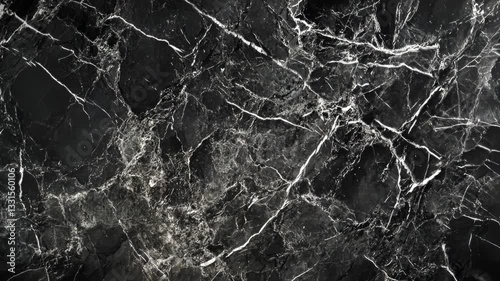 Black marble texture, detailed veins, dark background