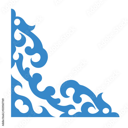 Ornamental Corner Vector art Design.
