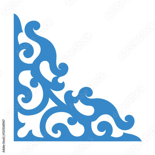 Ornamental Corner Vector art Design.
