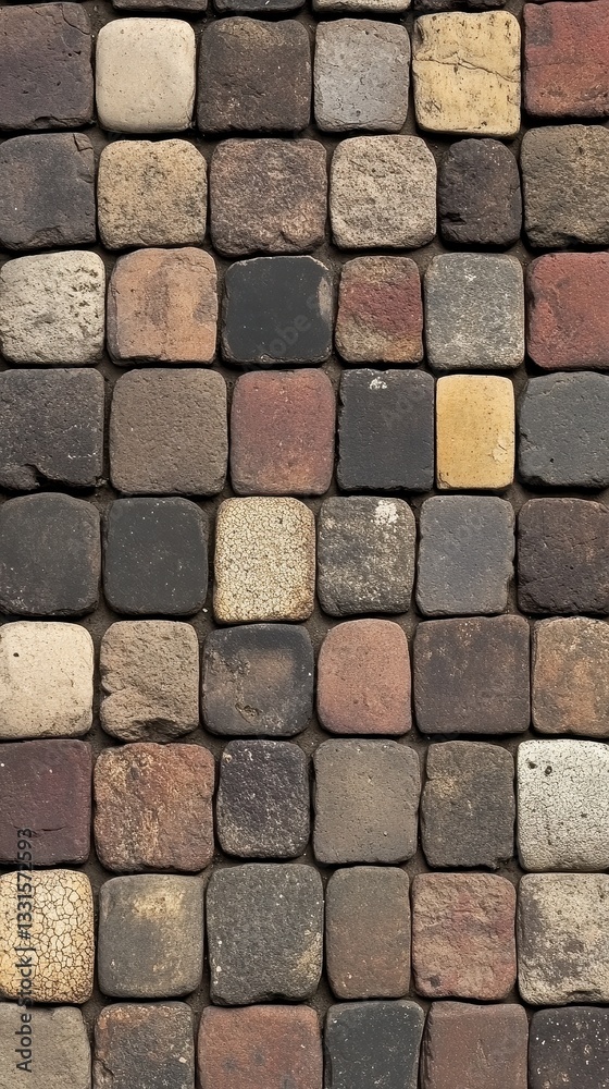 A close-up view of a textured brick wall, showcasing its rustic red and brown tones. In the foreground, a playful yellow and black cat lounges, its fur contrasting beautifully with the wall. A close-up view of a textured brick wall, showcasing its rustic red and brown tones. In the foreground, a playful yellow and black cat lounges, its fur contrasting beautifully with the wall.