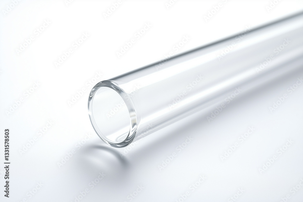 Test tube in laboratory isolated on white background, Selective focus scientist glass cylinder for lab test. Test tube in laboratory isolated on white background, Selective focus scientist glass cylinder for lab test.