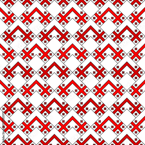 chevron arrow pattern of georgia flag. geometric background. vector illustration