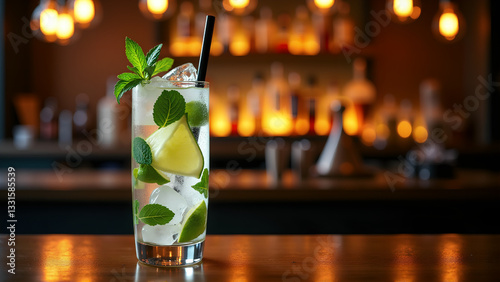 mojito cocktail on the table