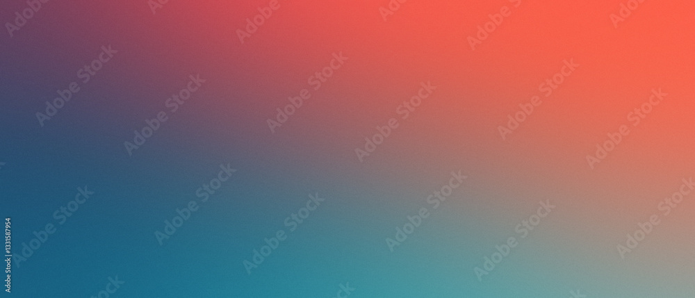 Fototapeta premium Color gradient background, smooth transition from red to blue, abstract visual for design and branding projects, modern digital art, contemporary wallpaper.