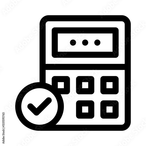 Calculator line icon