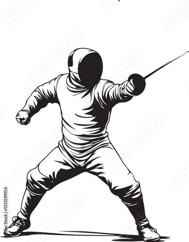 fencer player silhouette