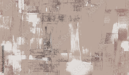 Background of muted pattern, textured brush strokes on canvas, creating a serene composition inspired by calm minimalism and balance