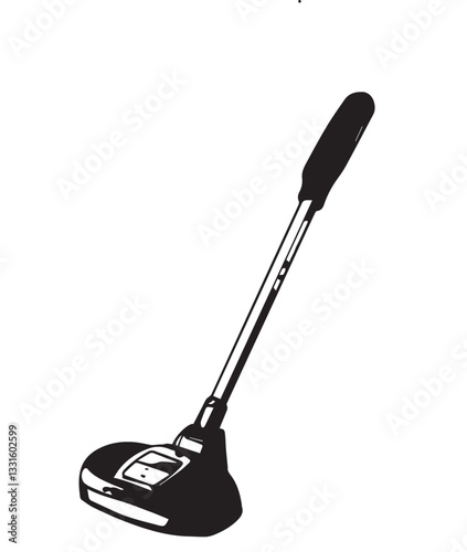 metal detector on white background