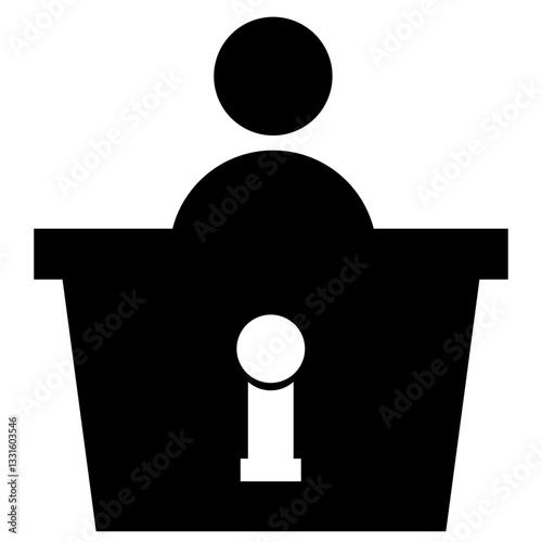 Information desk Solid icon