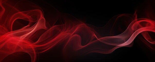red smoke on black background