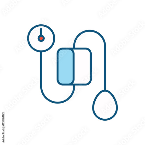 Blood Pressure Gauge vector icon