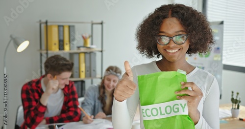 An Ecology Student Joyfully Celebrating Their Academic Achievement Together with Friends