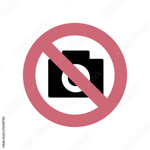 撮影禁止のアイコンイラスト