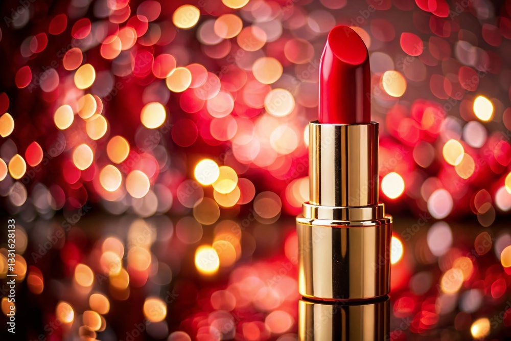 Macro Close-up of Red Lipstick Texture, Smooth Creamy Lip Gloss, Beauty Cosmetics Product Photography Macro Close-up of Red Lipstick Texture, Smooth Creamy Lip Gloss, Beauty Cosmetics Product Photography
