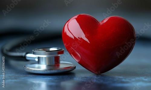 stethoscope with heart