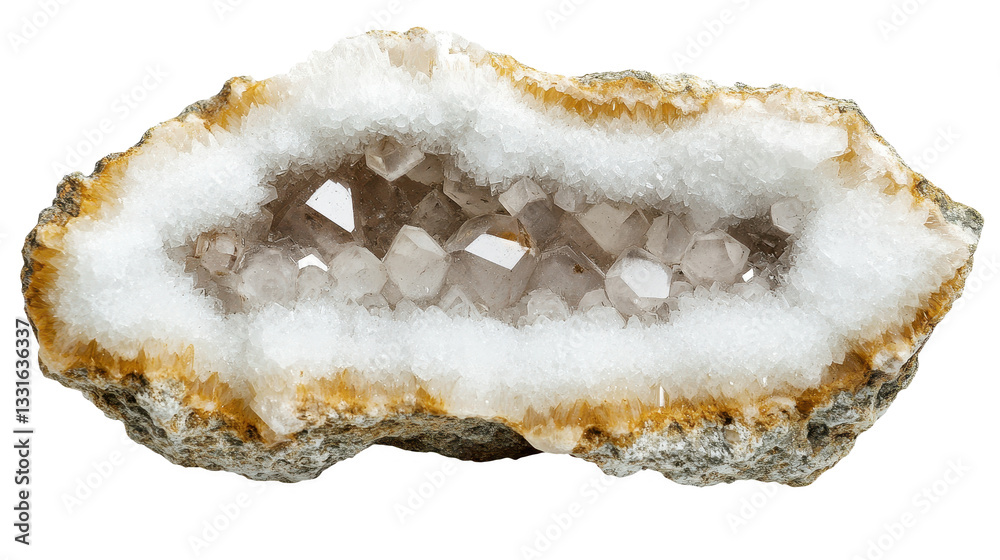 Mesmerizing Quartz Crystal Geode: A Natural Gemstone Formation with Intricate Textures and Healing Energy, Perfect for Geology Enthusiasts and Collectors Mesmerizing Quartz Crystal Geode: A Natural Gemstone Formation with Intricate Textures and Healing Energy, Perfect for Geology Enthusiasts and Collectors