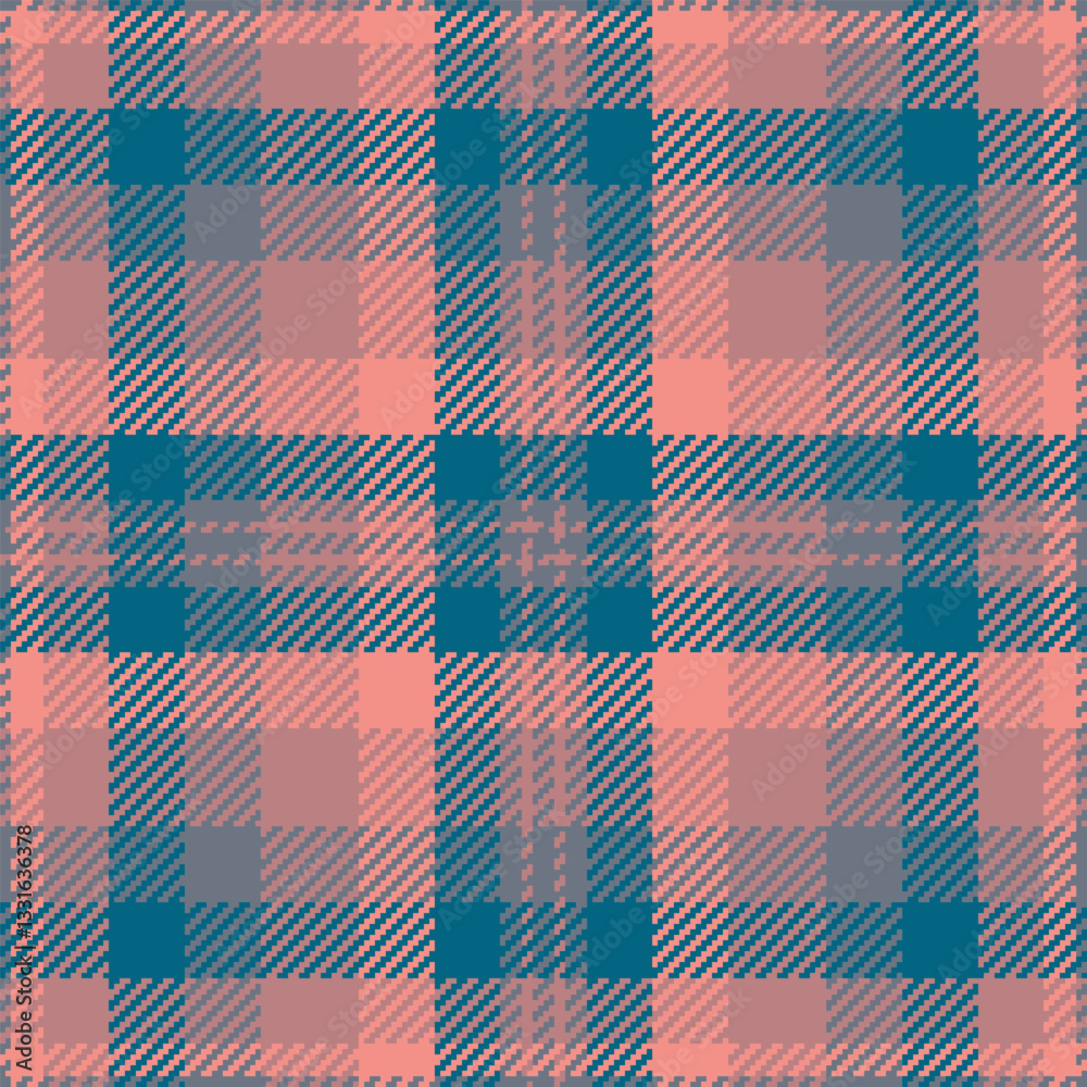 Subtle peach and teal plaid pattern. Perfect for textile design, fashion, or website backgrounds. Subtle peach and teal plaid pattern. Perfect for textile design, fashion, or website backgrounds.