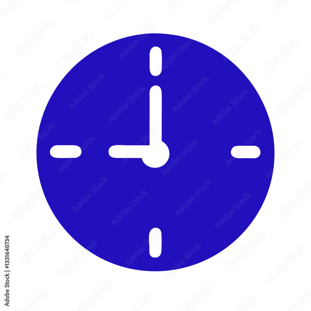 Bold Blue Clock Icon for Time Management, Productivity, and Scheduling Applications
Bold Blue Clock Icon for Time Management, Productivity, and Scheduling Applications