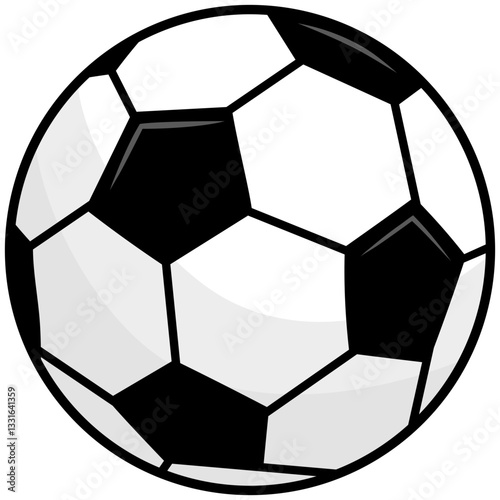 Soccer Ball Football Doodle Drawing Illustration Vector Art