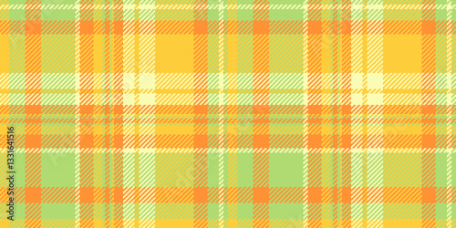 Vibrant yellow, orange, and green plaid pattern.  Perfect for textile design, website backgrounds, or any project needing a cheerful, summery feel.
