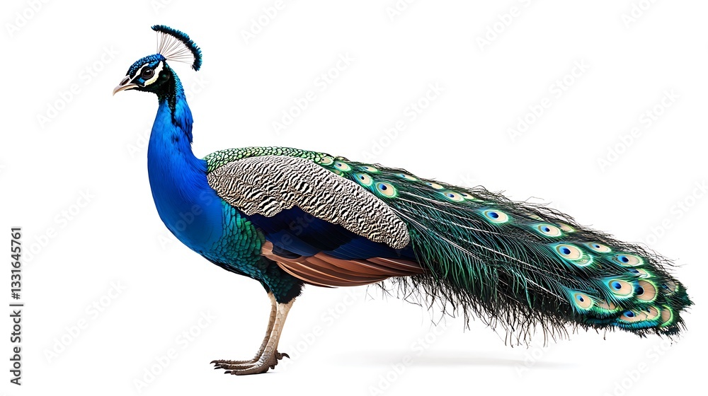 Fototapeta premium Majestic Indian Peacock in Profile