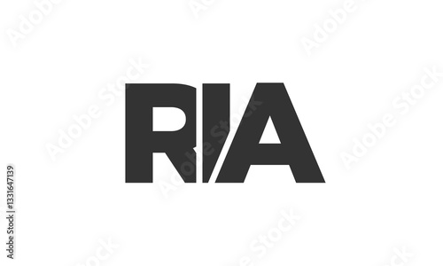 Free Download RIA logo design template with strong and modern bold text. Initial based vector logotype featuring simple and minimal typography. Trendy company identity. - GFXLoad