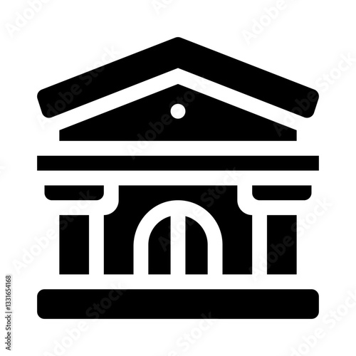 Bank glyph icon