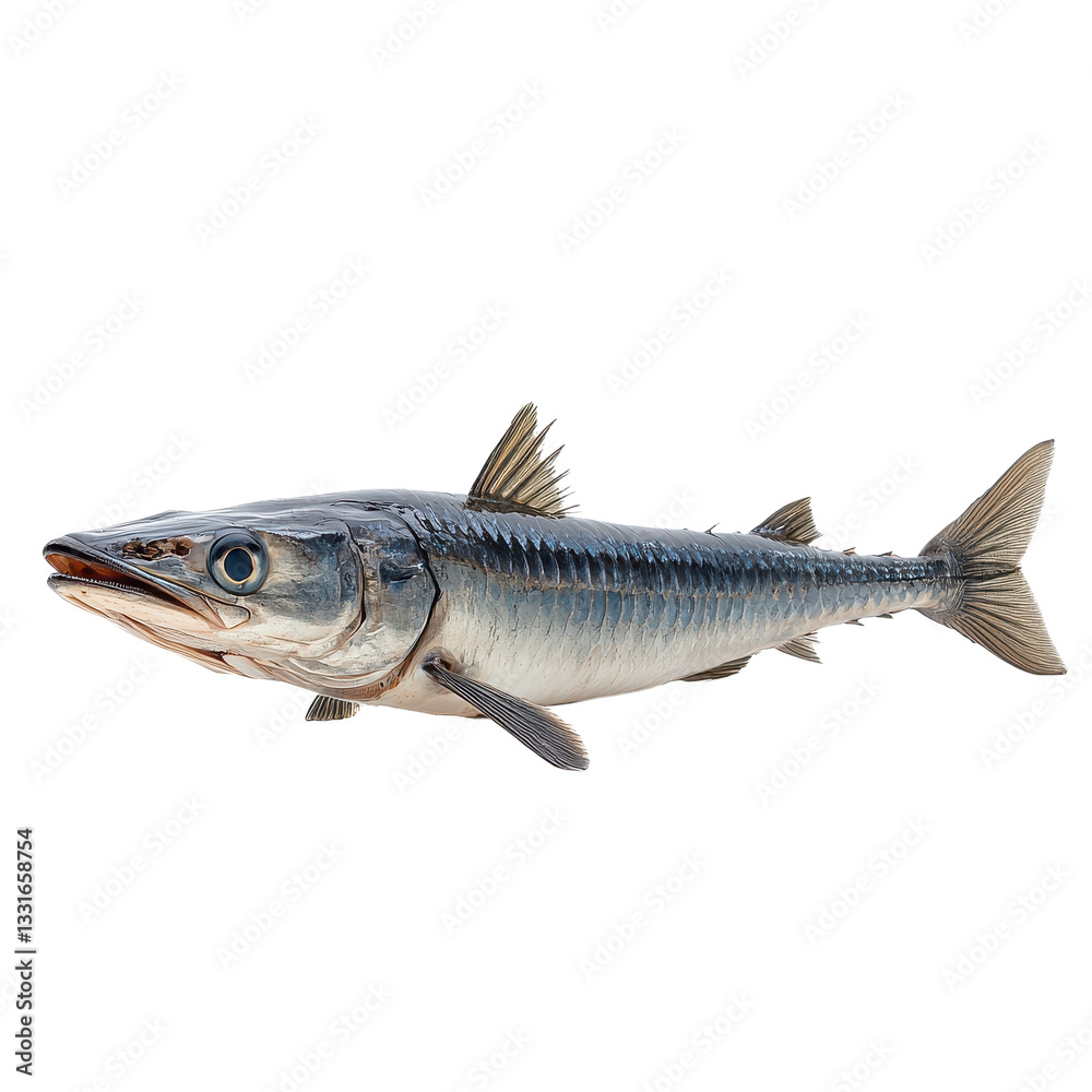 Fototapeta premium Barracuda isolated on transparent background.