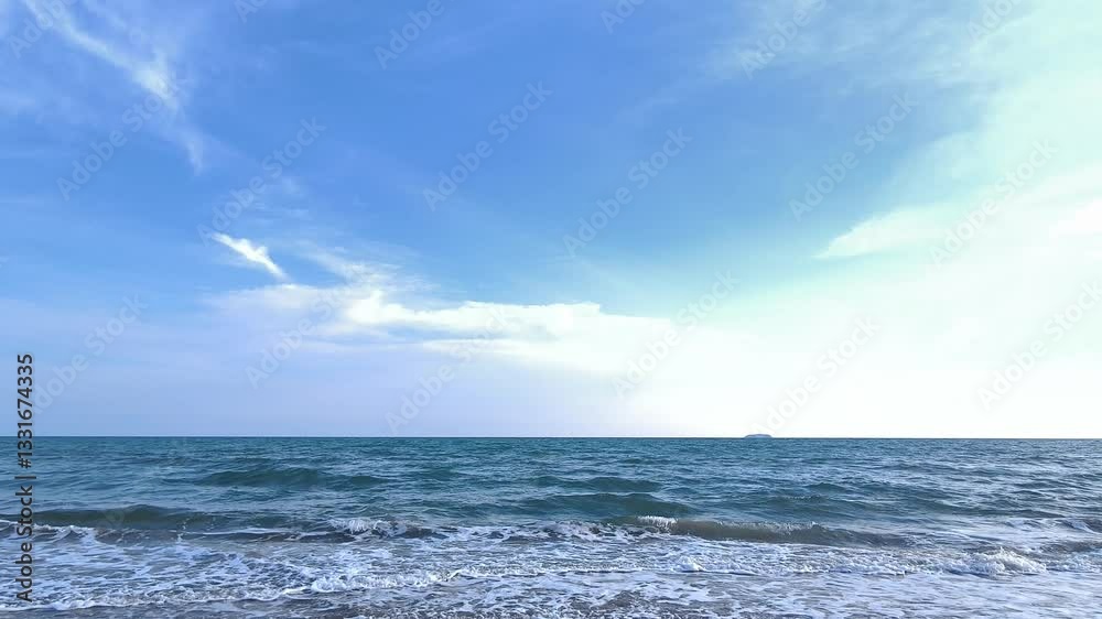A beach with beautiful, clear water. A beach with beautiful, clear water.
