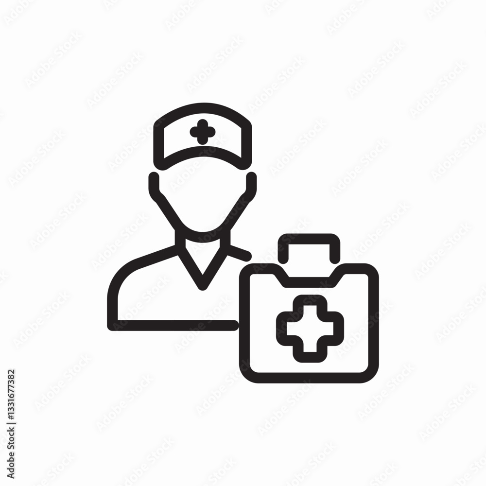 Doctor patient records icon vector sign Doctor patient records icon vector sign