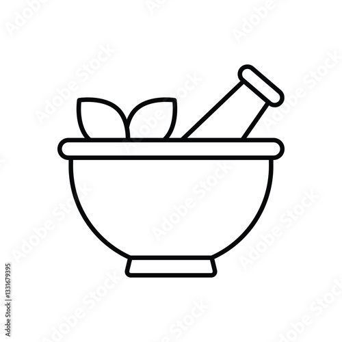 Mortar vector icon 
