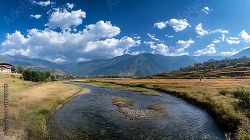 Bhutan’s Majestic Dzongs A Golden Panorama of Paro, Thimphu, and Punakha photo