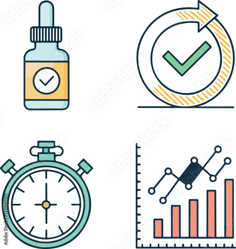  Laboratory Icons Set – Editable Stroke Vector Illustration