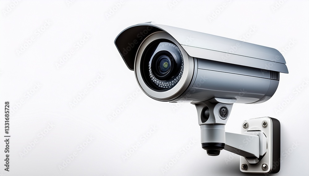 security camera on a white background isolated background security camera on a white background isolated background