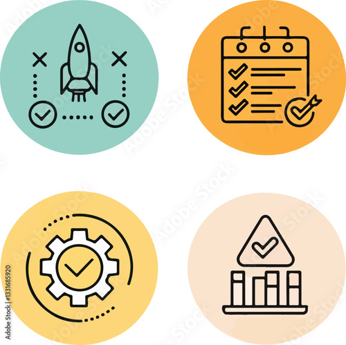  Laboratory Icons Set – Editable Stroke Vector Illustration