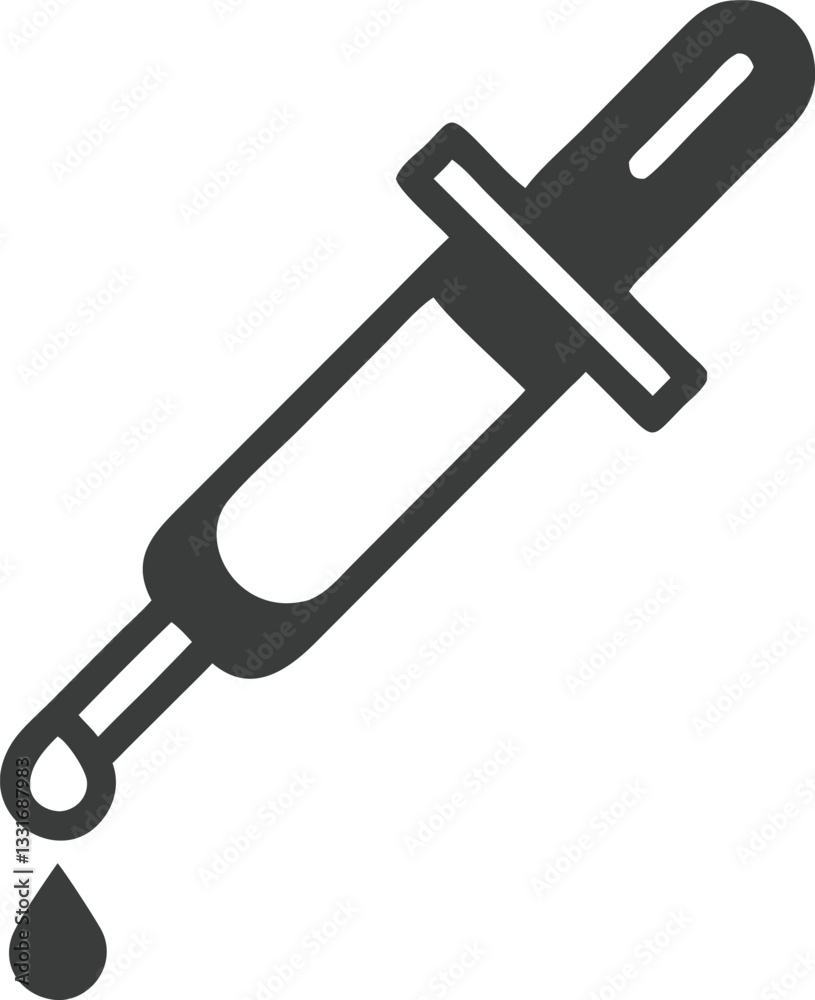 Pipette dropper icon on white background. Vector Pipette dropper icon on white background. Vector